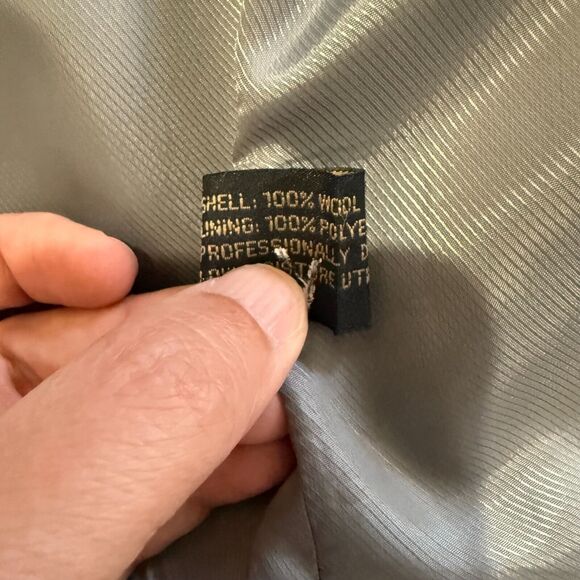 San Tropez Uomo Men's Suit 40L Gray Super 140s Merino Wool 2-Piece Classic Fit - Picture 14 of 16